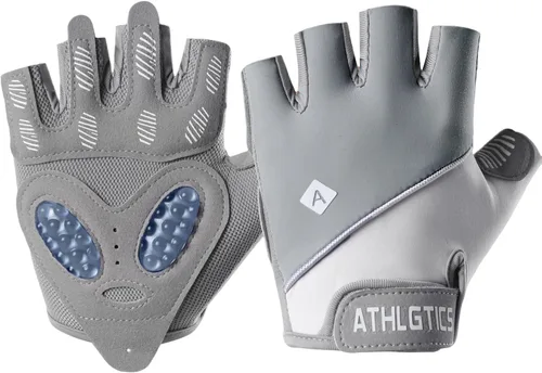 Miniatura 9 de Guantes de entrenamiento para mujeres y hombres, de gel de sílice semisólido, antideslizantes, guantes de levantamiento de pesas para mujeres