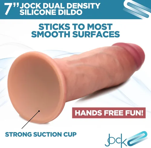 Miniatura 10 de CURVE TOYS Consolador Jock de doble densidad de 6 pulgadas para hombres, mujeres y parejas. Consolador de silicona de alta calidad ultra realista