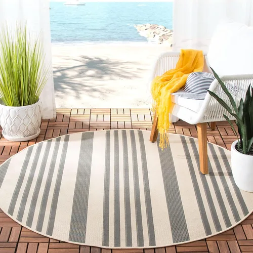 Miniatura 54 de SAFAVIEH Courtyard Collection - Alfombra decorativa, 2.3 x 5 pies, beige y verde oscuro, para interior/exterior, resistente a la intemperie