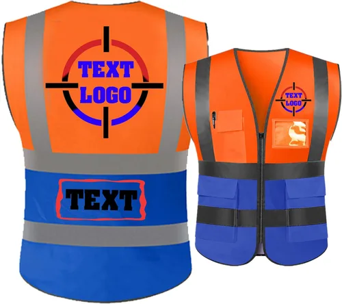 Miniatura 12 de Chaleco de seguridad reflectante personalizado de alta visibilidad chaleco de seguridad para hombres y mujeres, ropa de trabajo de construcción