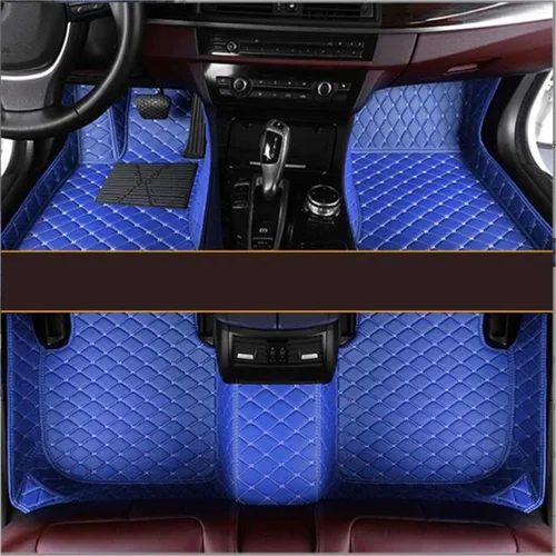 Miniatura 41 de Alfombrillas de cuero de lujo personalizadas para todo tipo de clima para el 99.99% de automóviles, SUV y camiones según el modelo automotriz Negro