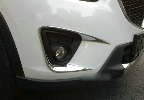 Miniatura 4 de HIGH FLYING Para Mazda CX-5 CX5 2013 2014 2015 2016 ABS cromo Accesorios de coche delantero y trasero niebla luz lámpara párpado decoración cubierta