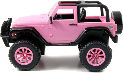 Miniatura 9 de Girlmazing 1:16 Jeep Wrangler RC Coches de Radio Control, Juguetes para Niños (Rosado)