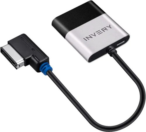 INVERY Adaptador Airdual Bluetooth 5.0 aptX-HD compatible con Audi MMI 3G AMI Music Interface, Audi Symphony, Audi Concert, VW MDI, Mercedes Media