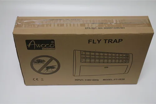 Miniatura 8 de Awoco LED 13W 100V-240V Lámpara de trampa para moscas pegajosa de montaje en pared para capturar moscas, mosquitos, polillas e insectos voladores