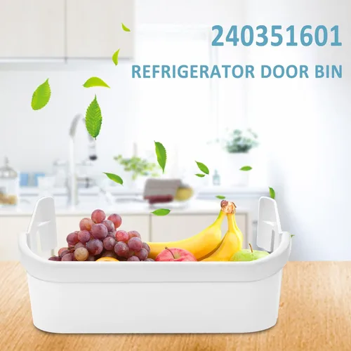 Miniatura 5 de AMI PARTS 240351601 Refrigerador Congelador Bandeja Blanca de Puerta Cubo de Basura Marco Lateral de Repuesto para Refrigerador Kenmore Frigidaire