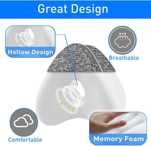 Miniatura 4 de Almohada de rodilla para dormir de lado, almohada de rodilla, alivio del dolor calmante para la ciática, espalda, caderas, dolor de rodillas, dolor