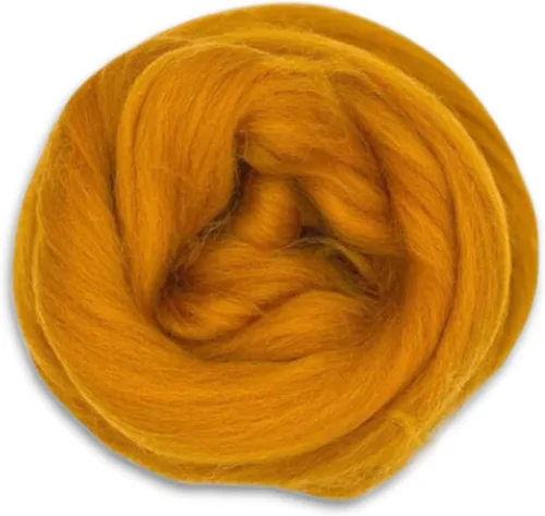 Revolution Fibers Lana Corriedale teñida | 8.2 onzas de parte superior de lana peinada de primera calidad | 26 micras, 100% lana Corriedale pura, de