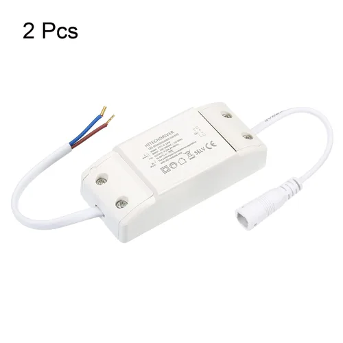 Miniatura 3 de PATIKIL 8-12W 280mA LED Driver, 2pcs AC 100-240V Salida 24-36V DC Conector hembra Constante corriente rectificador transformador fuente