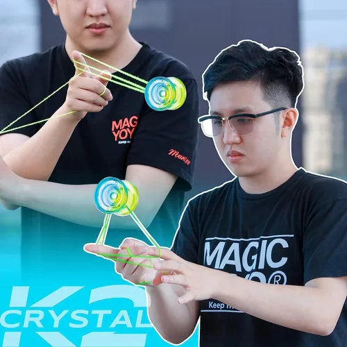 Miniatura 9 de Yoyo sensible K2 para niños y principiantes con giros suaves y diseño de giro de dedos+yoyo k2 para principiantes, reemplazo de yoyos de doble