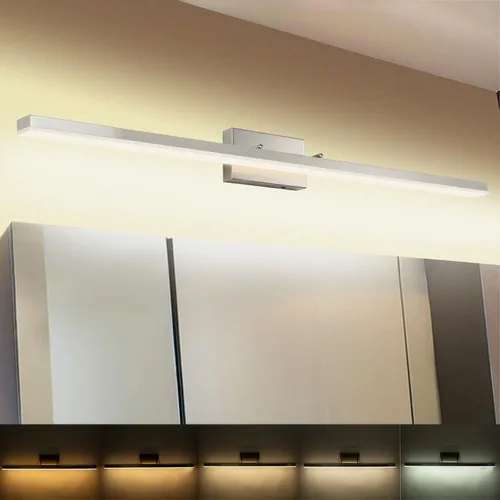 Miniatura 13 de Lámpara LED de tocador de baño de 36 pulgadas, níquel cepillado Dimmable 36W 3000K Warm White, Over Mirror Light Fixture, Modern Wall Sconce for