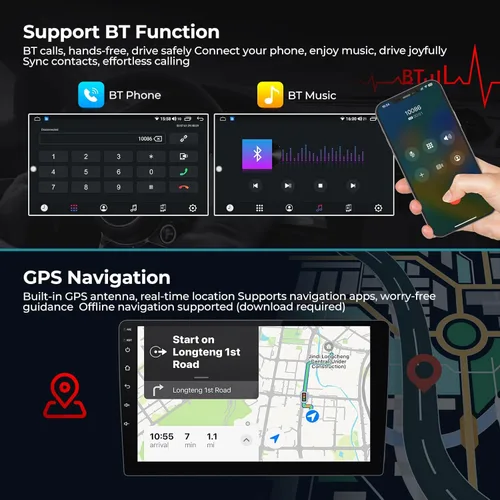 Miniatura 6 de Radio estéreo para BMW X3 E83 2004-2012 unidad principal con Carplay y Android Auto 8-Core 2+32G 9 pulgadas pantalla táctil