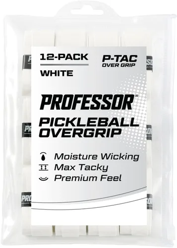 Miniatura 18 de Professor P-Tac Pickleball Paddle Overgrip – Cinta de agarre máxima adherente que absorbe la humedad para paletas de pickleball en paquetes de 6