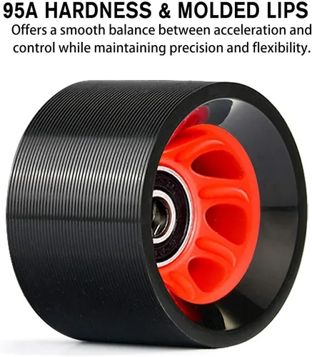 Miniatura 2 de TOBWOLF Paquete de 8 ruedas para patines de 2.283 in x 1.535 in, 95 A, para interiores para patinaje de velocidad, artístico, mermelada, pista
