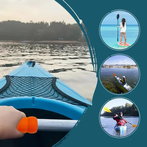 Miniatura 6 de Paquete de 2 empuñaduras para kayak, agarre antideslizante para remos desmontables, accesorios de kayak para prevención de ampollas