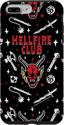 Miniatura 12 de Funda con patrón Hellfire Club de Stranger Things para iPhone 11 Pro Max