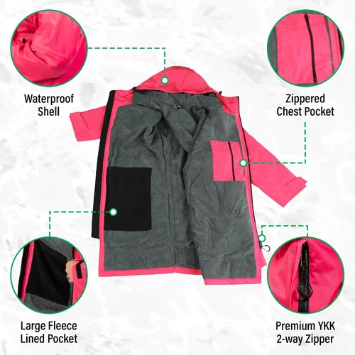 Miniatura 5 de COR Surf Swim Parka for Youth and Adults Heavy-Duty Weatherproof Swimming Jacket with Size Options for Men, Women and Kids
