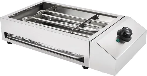 Miniatura 8 de Parrilla eléctrica de 110 V, 1800 W, parrilla eléctrica de acero inoxidable para interiores, parrilla de fiesta, parrilla eléctrica de barbacoa