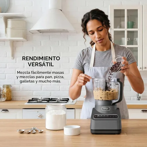 Miniatura 5 de Ninja procesador de alimentos, Professional Plus, 1000 vatios de potencia pico, 4 funciones para picar, cortar, purés y masa con recipiente