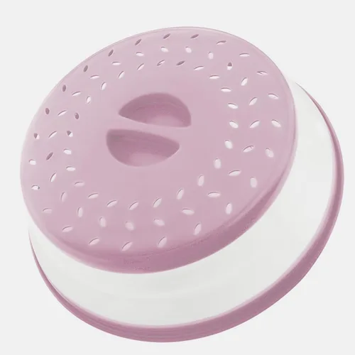 Miniatura 8 de Cubierta plegable contra salpicaduras para microondas, 10.5 pulgadas, apta para lavavajillas, cubierta de placa para microondas con ventilación