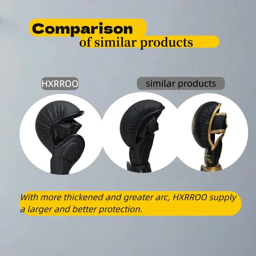 Miniatura 4 de Guantes MMA Sparring Grappling, guantes de kickboxing, guantes híbridos de palma abierta para artes marciales, peso ligero para artes marciales