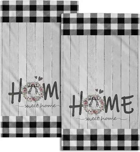 Miniatura 57 de Giwawa Juego de 2 toallas de mano con diseño floral de cerezo, suaves y absorbentes, para baño, cocina, hotel, spa, decoración Flor de cerezo rosa