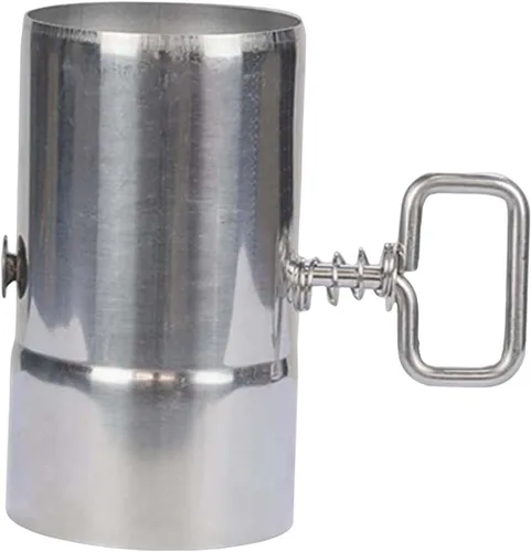 Miniatura 5 de Almencla Tubo de estufa portátil con amortiguador, tubo de chimenea, carpas calientes, estufa, tubo de extensión de combustión de acero inoxidable