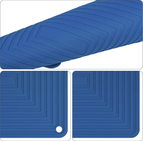 Miniatura 4 de Salvamanteles de silicona para platos calientes, ollas y sartenes, almohadillas calientes versátiles para cocina, soportes de silicona duraderos