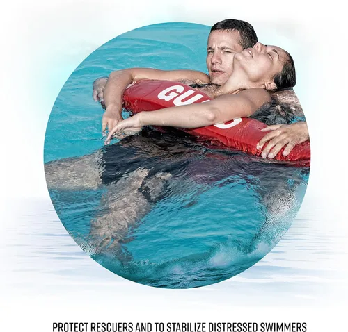 Miniatura 6 de ASA TECHMED Tubo de rescate salvavidas para uso doméstico y comercial, ideal para salvavidas y piscina personal, incluye silbato a juego