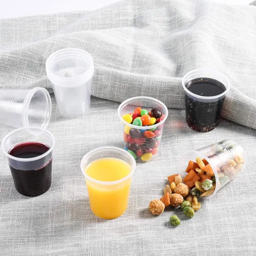 Miniatura 3 de Paquete de 300 vasos de plástico transparente de 3 onzas, vasos desechables para enjuague bucal para baño, pequeños vasos de plástico para expreso