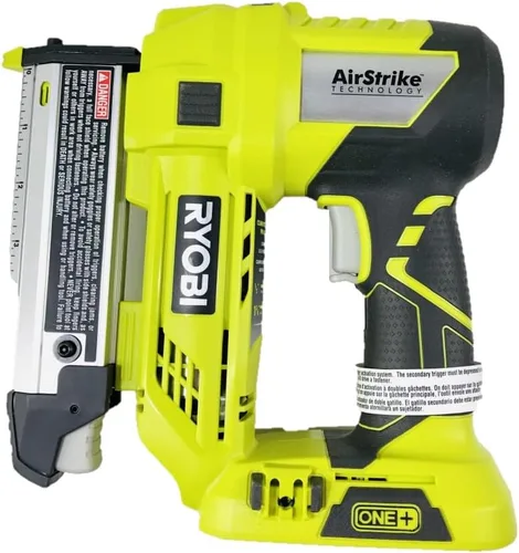 Miniatura 2 de Ryobi 18 voltios Air Strike calibre 23 de 1-3/8 pulgadas sin cabeza inalámbrica P318, kit combinado de batería y cargador (empaquetado a granel)