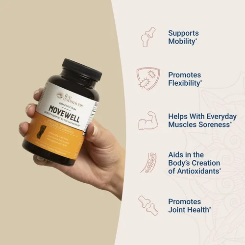 Miniatura 4 de MoveWell de LiveConscious Glucosamina Condroitina con MSM, ácido hialurónico y más Suplemento de salud articular (paquete de 2)