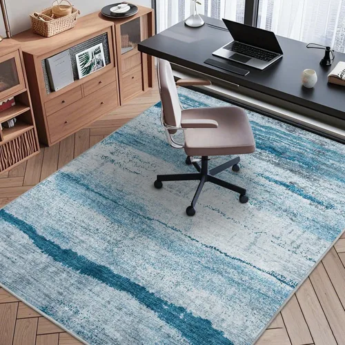 Miniatura 19 de chakme Tapete para silla de oficina para suelo de madera dura, 48 x 36 pulgadas, protector de escritorio de computadora de fácil deslizamiento
