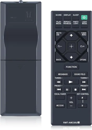 RMT-AM330U Reemplazar Control Remoto Aplicable para Sistema de Audio Sony MHC-V50 MHC-M20 MHC-V21 MHC-V77W MHC-V71 MHC-V90W SHAKE-X10 SHAKE-X30