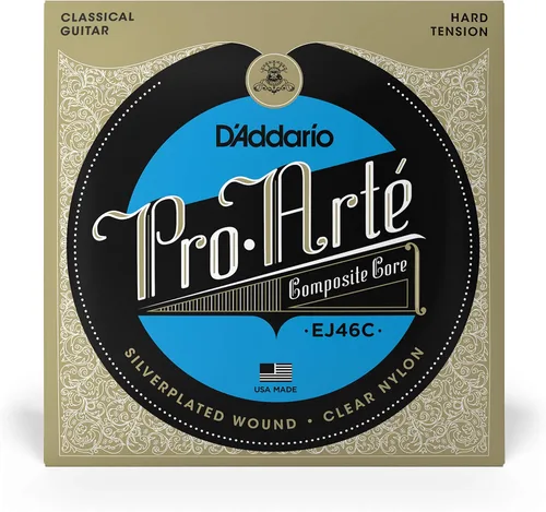 Miniatura 2 de D'Addario Pro-Arte - Cuerdas de guitarra clásica Pro-Arte EJ46C - Cuerdas de nailon para guitarra - Envoltura chapada en plata, núcleo compuesto