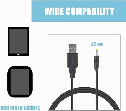Miniatura 3 de Cargador de cable USB de 5 V de repuesto para tablet Android Sanei N91 N90 N10 N86 N76 N83 Elite