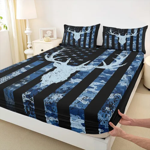Miniatura 13 de Homewish Dreamcatcher - Juego de sábanas bajeras bohemias con mandala de 2 piezas con 1 funda de almohada, juego de sábanas bajeras de poliéster