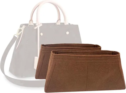 Purse Organizer for Lv Montaigne MM Bag Organizer, Lv Montaigne BB Insert, Montaigne MM Insert, Handmade Snug Sturdy 2mm Felt Tapered Shape (For