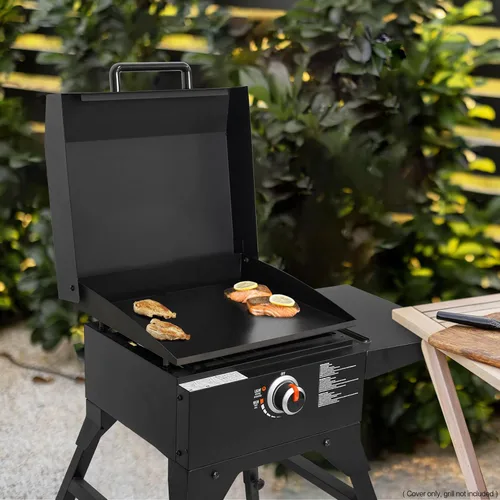 Miniatura 6 de Stanbroil Tapa dura para plancha Blackstone de 17 pulgadas, tapa de plancha de acero con recubrimiento en polvo, color negro