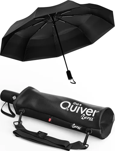 Miniatura 118 de REPEL Windproof Travel Umbrella - Compact & Withstands Winds up to 85MPH , Strongest Premium Auto Folding Umbrella for Rain and Sun - Durable, Light