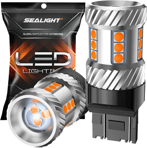 Miniatura 30 de SEALIGHT Bombilla LED 7440 7443, 6000K blanco brillante 3000LM para 7441 992 T20 W21W 7444 bombillas LED de repuesto para luces de marcha atrás