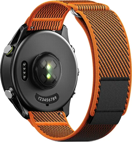 Miniatura 8 de ANCOOL Correa de nylon para reloj Compatible con Garmin Vivoactive 5/6/3/Forerunner 245/165/55, Correa de reloj de liberación rápida de 20mm