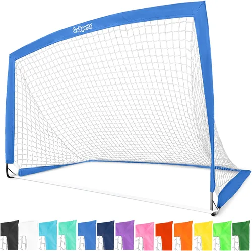 GoSports - Arcos de fútbol portátiles para niños, 13 opciones de color, elige 4 x 3 pies o 6 x 4 pies, redes desplegables de tono de equipo para