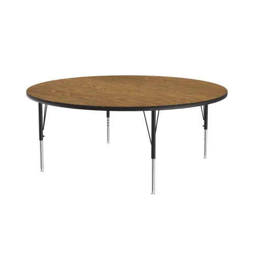 Miniatura 46 de Correll Mesa de Actividades Rectangular para Aula de 24"x36", Altura Ajustable (19"-29"), Granito Negro Laminado Térmico Fusionado Duradero
