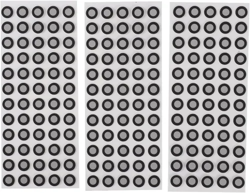 Miniatura 3 de Objetivos de posicionamiento de 0.236 pulgadas con contorno negro para escáner 3D, marcadores de escaneo 3D, puntos/calcomanías, marcadores de punto