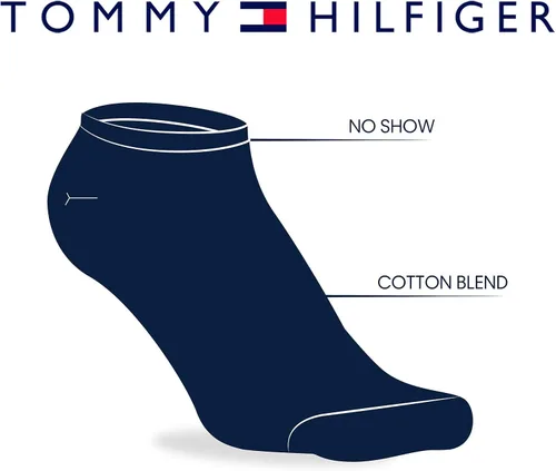 Miniatura 6 de Tommy Hilfiger Paquete de 6 calcetines icónicos con logotipo de bandera repetida para mujer