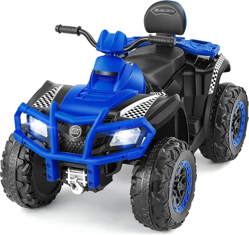 Miniatura 16 de ELEMARA 24V 2 Asientos Vehículo Todoterreno Eléctrico para Niños Grandes, Quad Infantil de 4 Ruedas, Vehículo Todoterreno Infantil con 4 Ruedas
