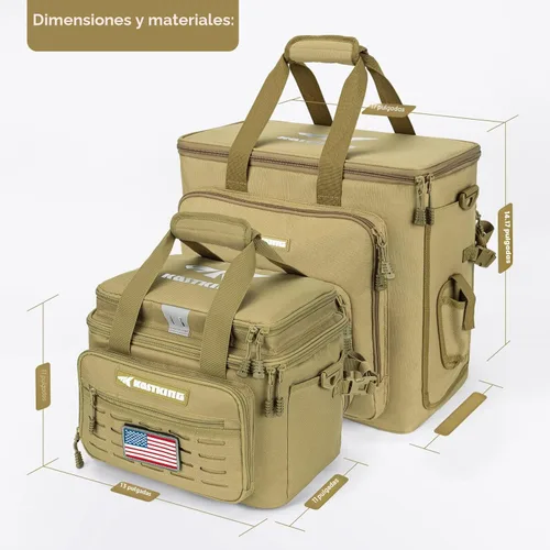 Miniatura 7 de KastKing - Bolsas para aparejos de pesca - Bolsas de pesca para agua salada y agua dulce - Resistente al agua, correa de hombro acolchada