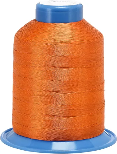 Miniatura 7 de uxcell Hilo de coser de poliéster extrafuerte de 1312 yardas, hilo de tapicería de 210D/0.013 in para costuras manuales y a máquina (azul)