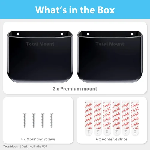 Miniatura 9 de TotalMount Soporte para control remoto sin agujeros – Elimina la necesidad de taladrar agujeros en la pared